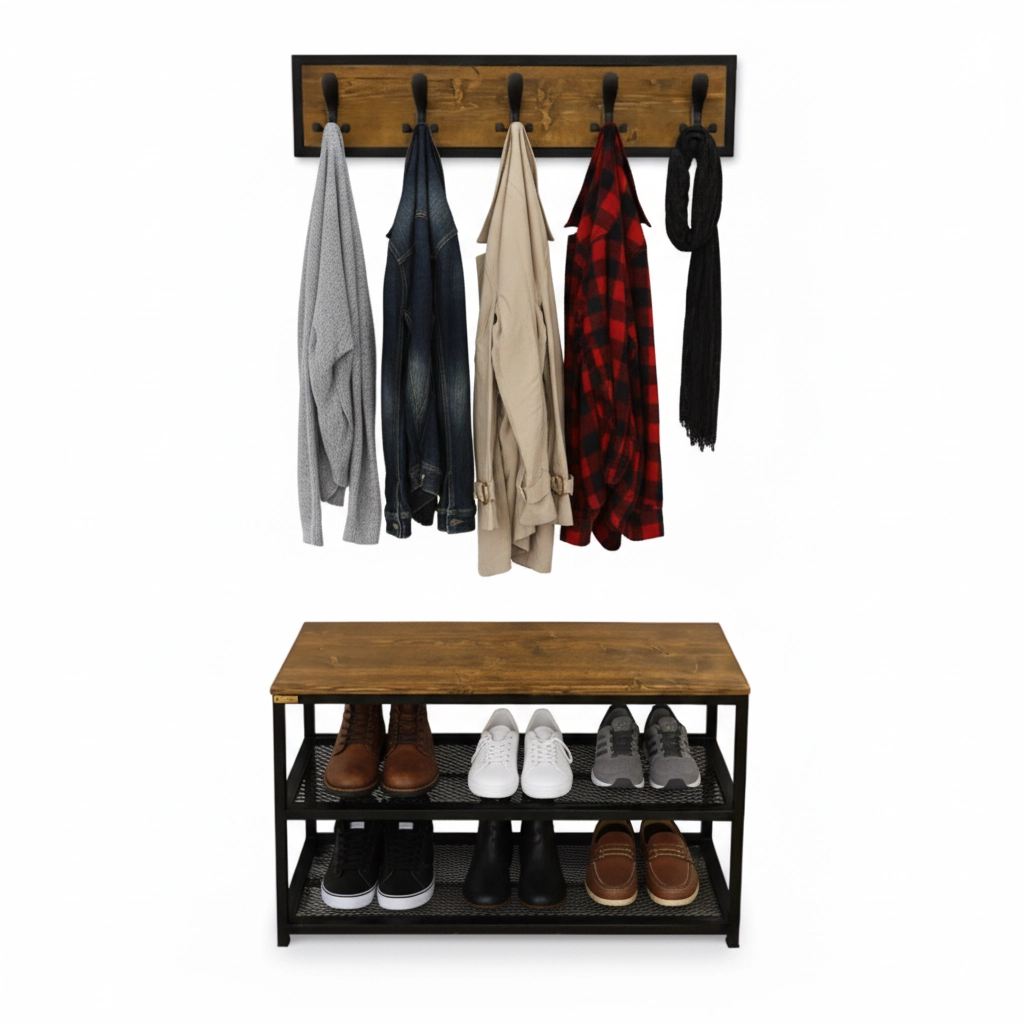 ست جالباسی و جاکفشی مدل یوکا